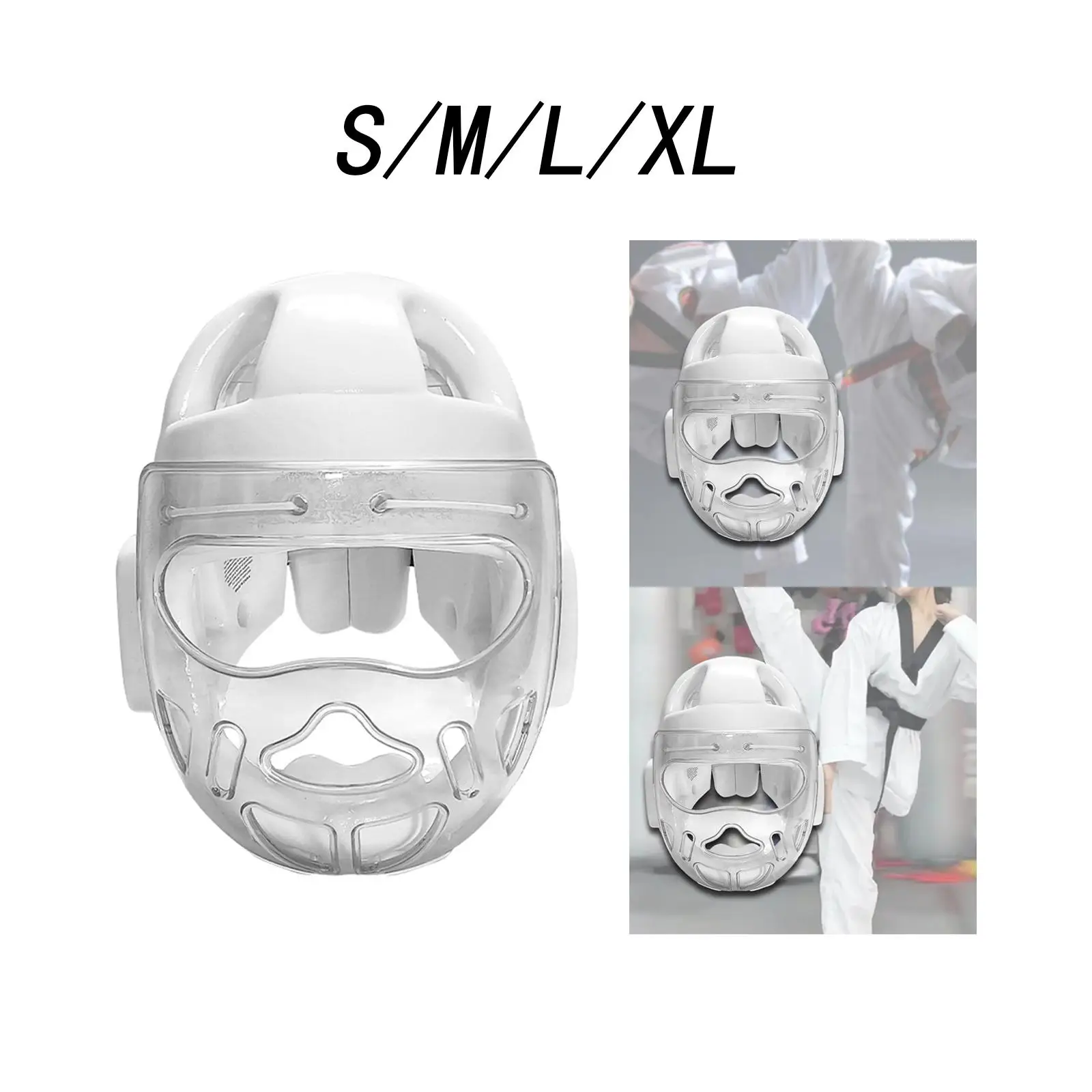 Karate Headgear Head Guard Practical Boxing Helmet Head Protection for Kickboxing BJJ Grappling Martial Arts Fighting Sports - view 4