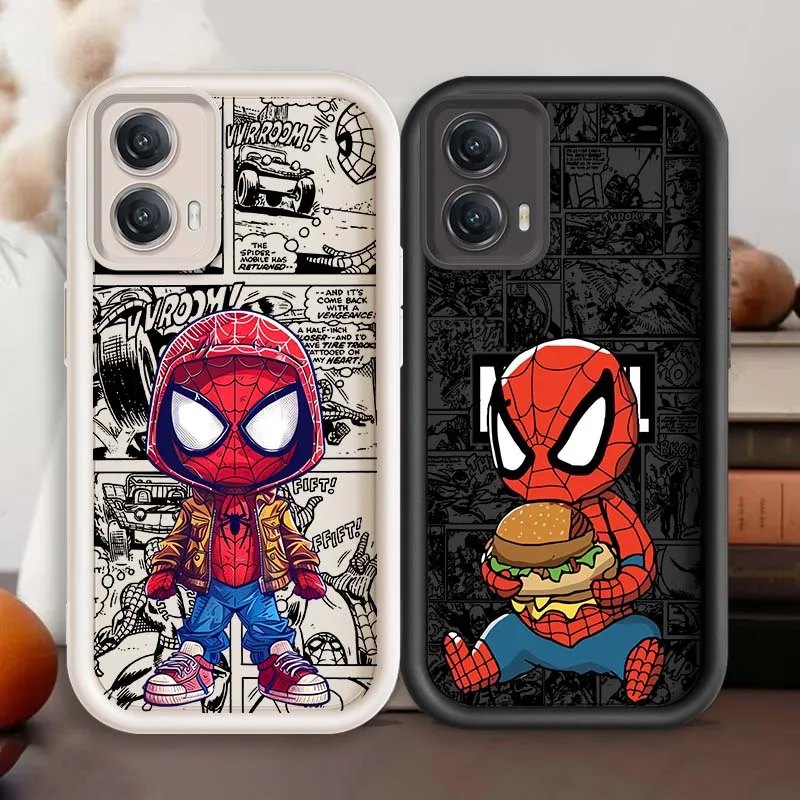 

Marvel Spider Man Cute For Motorola G85 Edge 50 60 G54 G35 E14 G04 G34 G Stylus G54 G13 G32 G14 5G Eye Ladder