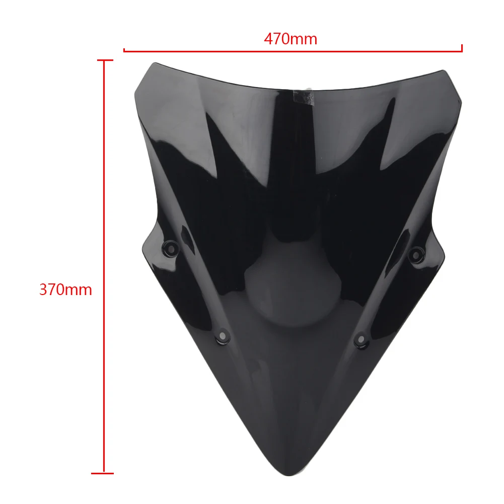 Motorcycle Windshield Windscreen For Kawasaki Ninja 650 ER6F EX650 2017 2018 2019 ABS Plastic