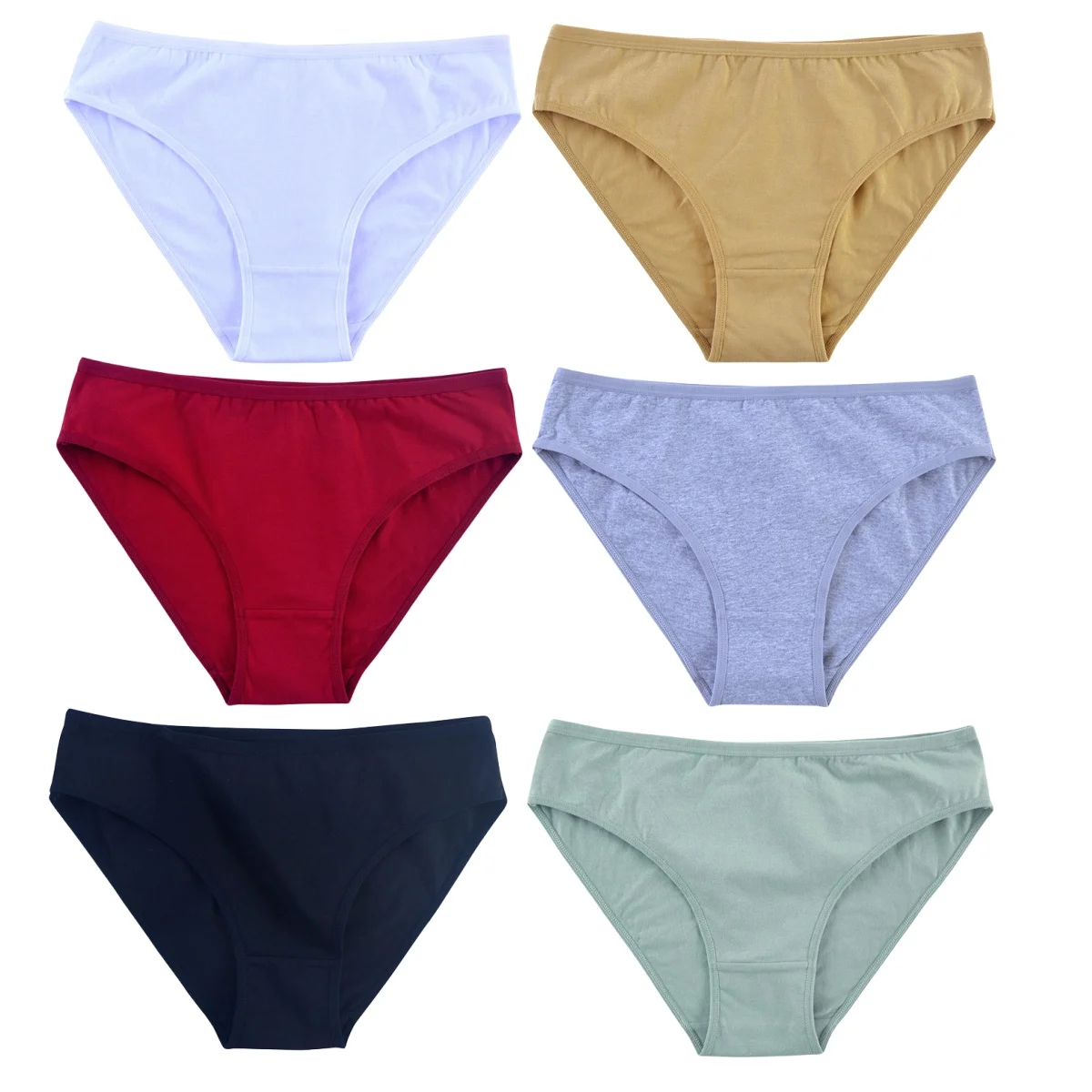 6Pcs Women Panties Female Cotton Underpants Breathable Seamless Underwear Solid Color Panty Sexy Lingerie M-XL Comfort Lingerie