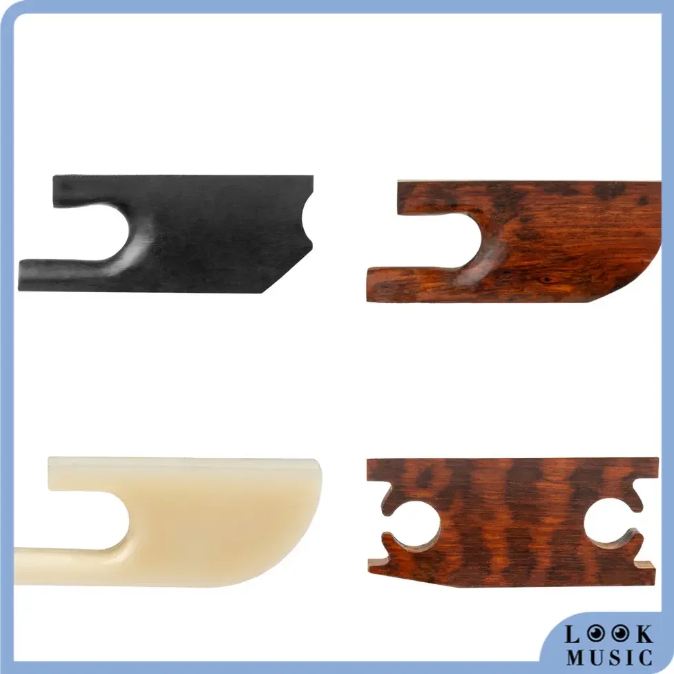 LOOK Snakewood & Ebony Violin Bow Frog Baroque Style Violin Bow Parts 4/4 Violin Fiddle Replacement