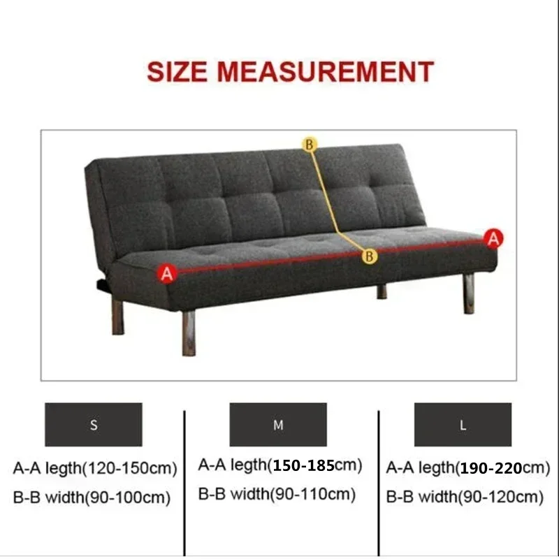 Эластичный чехол для дивана-кровати, складной чехол для дивана для гостиной, однотонный, пылезащитный, моющийся, защитная пленка для мебели Funda De Sofá