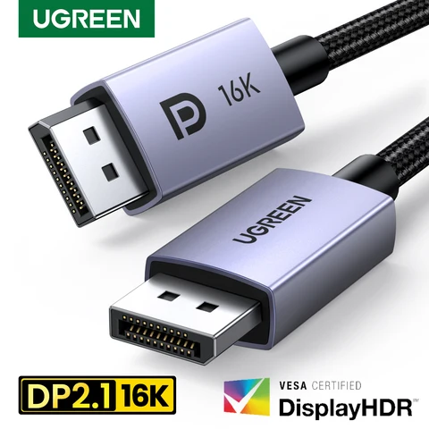 UGREEN DisplayPort кабель DP 2.1 16K - Высококачественное соединение — изображение продукта