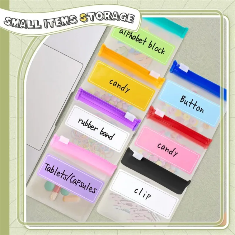 

100PCS Clear/Frosted PVC Jewelry Zipper Packaging Bag DIY Anti-oxidation Wedding Earring Necklace Pill Divider Storage Pouches