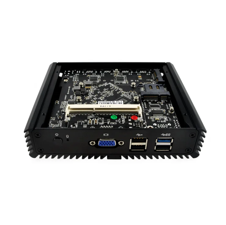 Qotom 4 Ethernet Mini Pc Q190g4n Celeron J1900 N2920 Micro Pc Server Opnsense Industriële Router Fanless Mini-Computer