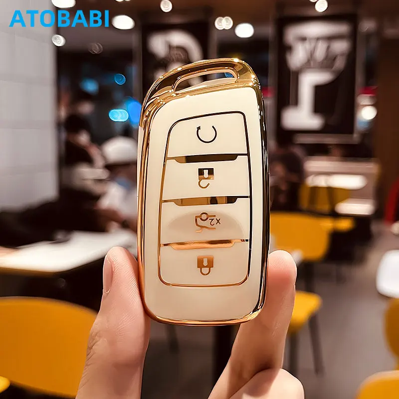 

Чехол для автомобильного ключа из ТПУ для Changan CS95 CS35 2018 2019 2020 2021 2022, чехол для пульта дистанционного управления, защитный брелок, держатель, автоаксессуары