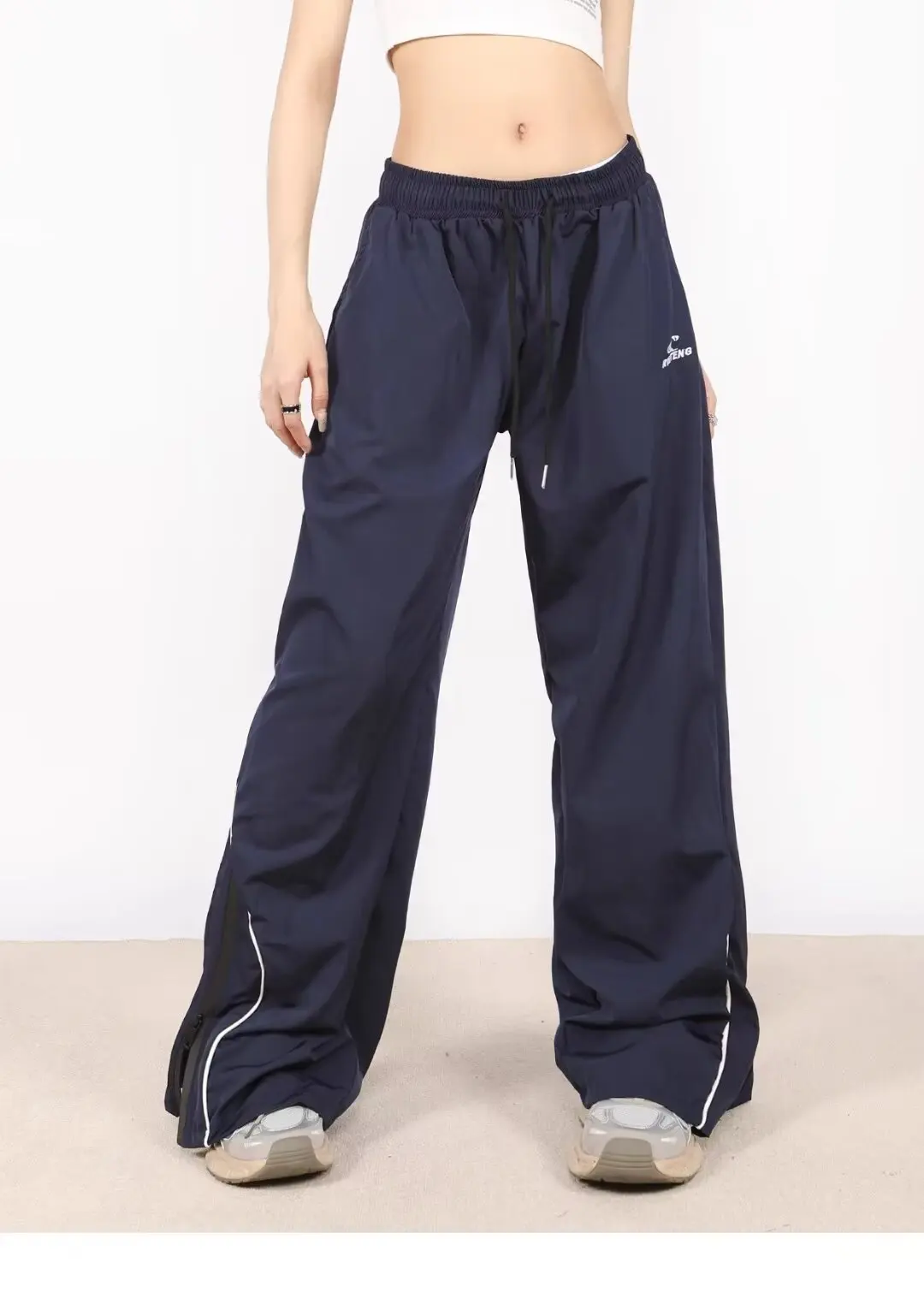 

Jazz street dance pants extended girl group performance clothing trendy brand dopamine workwear pants loose casual hip-hop