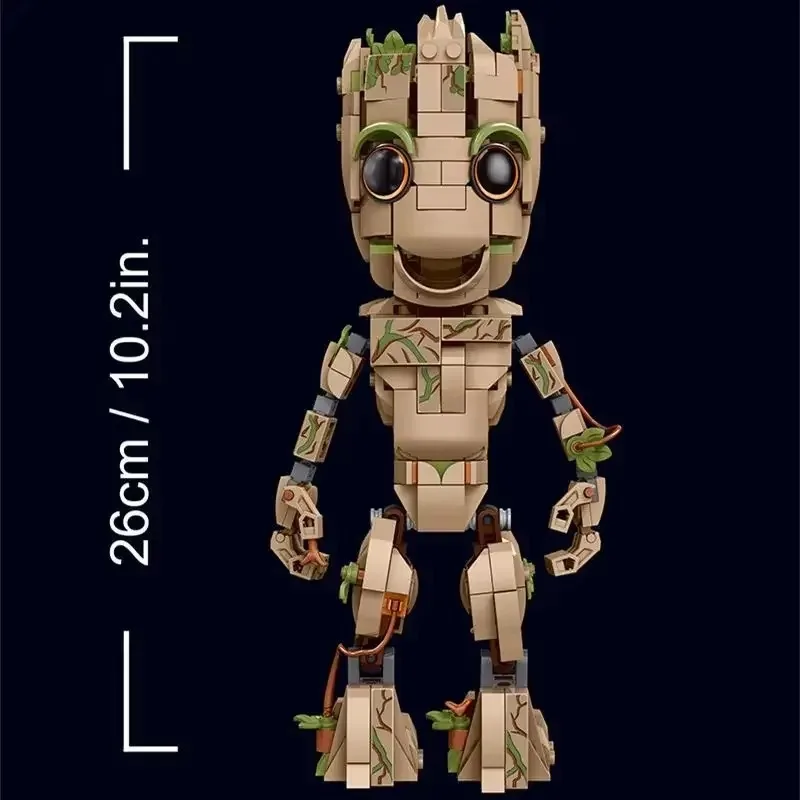 Marvel Groot Little Treeman Galaxy Guardian Alliance Cartoon Cute Puzzle Assembled Toys Boys Creative hand model gift