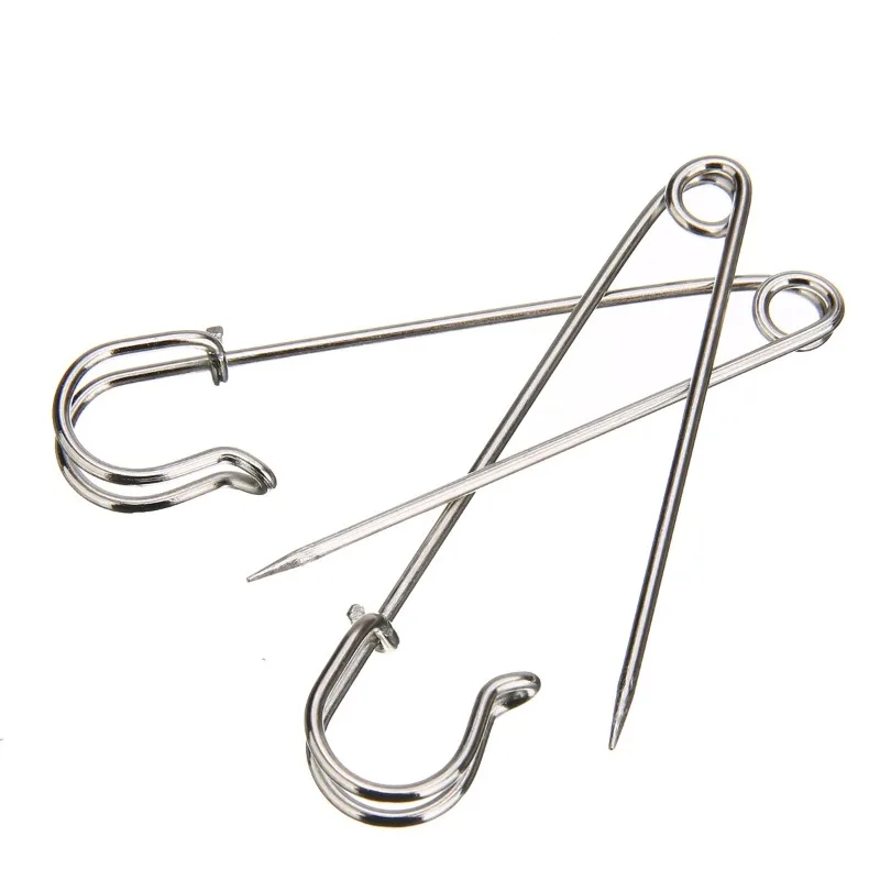 12pcs Large Heavy Duty Stainless Steel Big Jumbo Safety Pin Blanket Crafting for Making Wedding Bouquet Brooch DIY Decoration