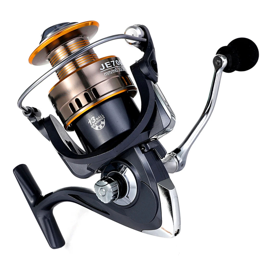 2024 New High Quality 2000-7000 Saltwater Fishing Reel 5.2:1 Gear Ratio 12KG Max Spinning Reel Jig Casting Spinning Fishing Reel