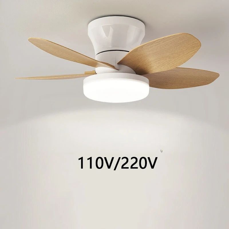 

Nordic Bedroom Ceiling Fan Light Dining Room Quiet Frequency Conversion Parlour Fan Lamp 2025 New Wireless Remote Control LED