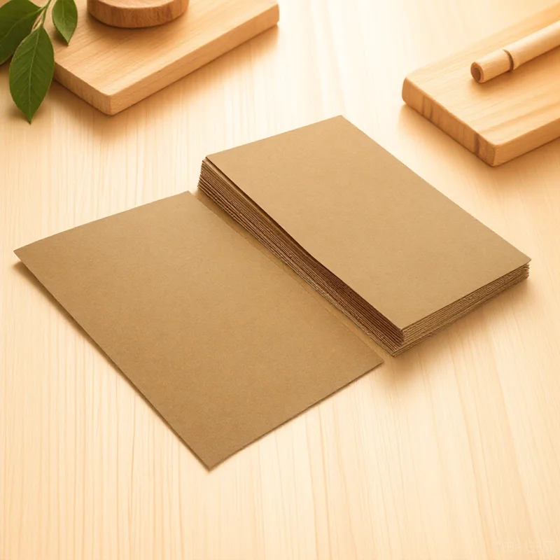 

20pcs Kraft Paper File Folder Document Organizer Office Binder Wear Resistant Name Writing Surface Class Handouts