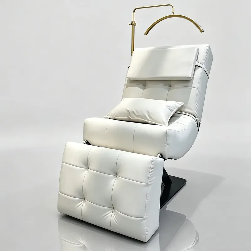 Eyelash Bed Color Eyelash Massage Bed With Customizable Head Lift and Customized Salon Furniture Curved Lash
