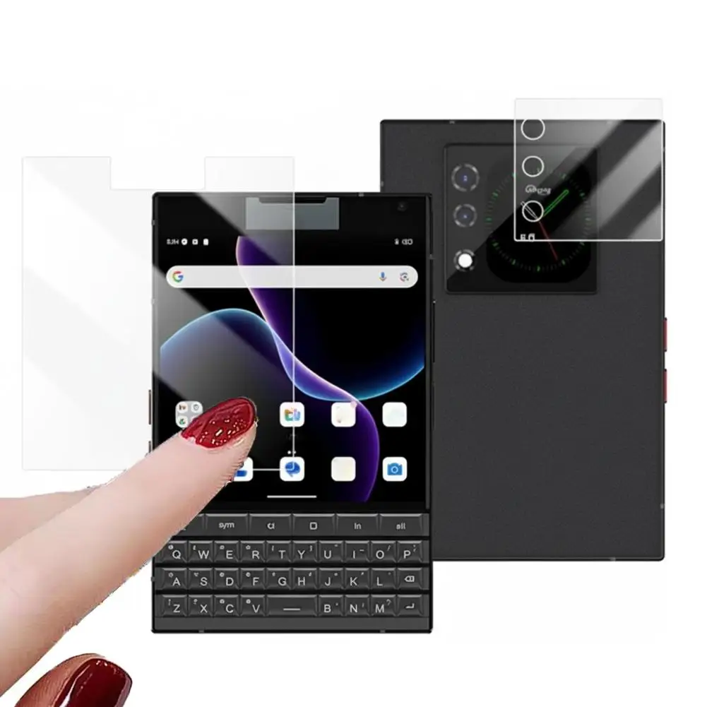 Für Unihertz für Titan2 HD Hydrogel Film Hauptbildschirm, Sekundärbildschirm, Frontbildschirm, Tastatur, Business Phone Soft Film 2 Sets