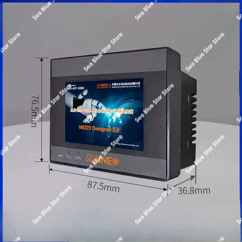 Programmable controller, touch screen PLC all-in-one machine Mini 2.8 inch compatible with  FX1S/3U
