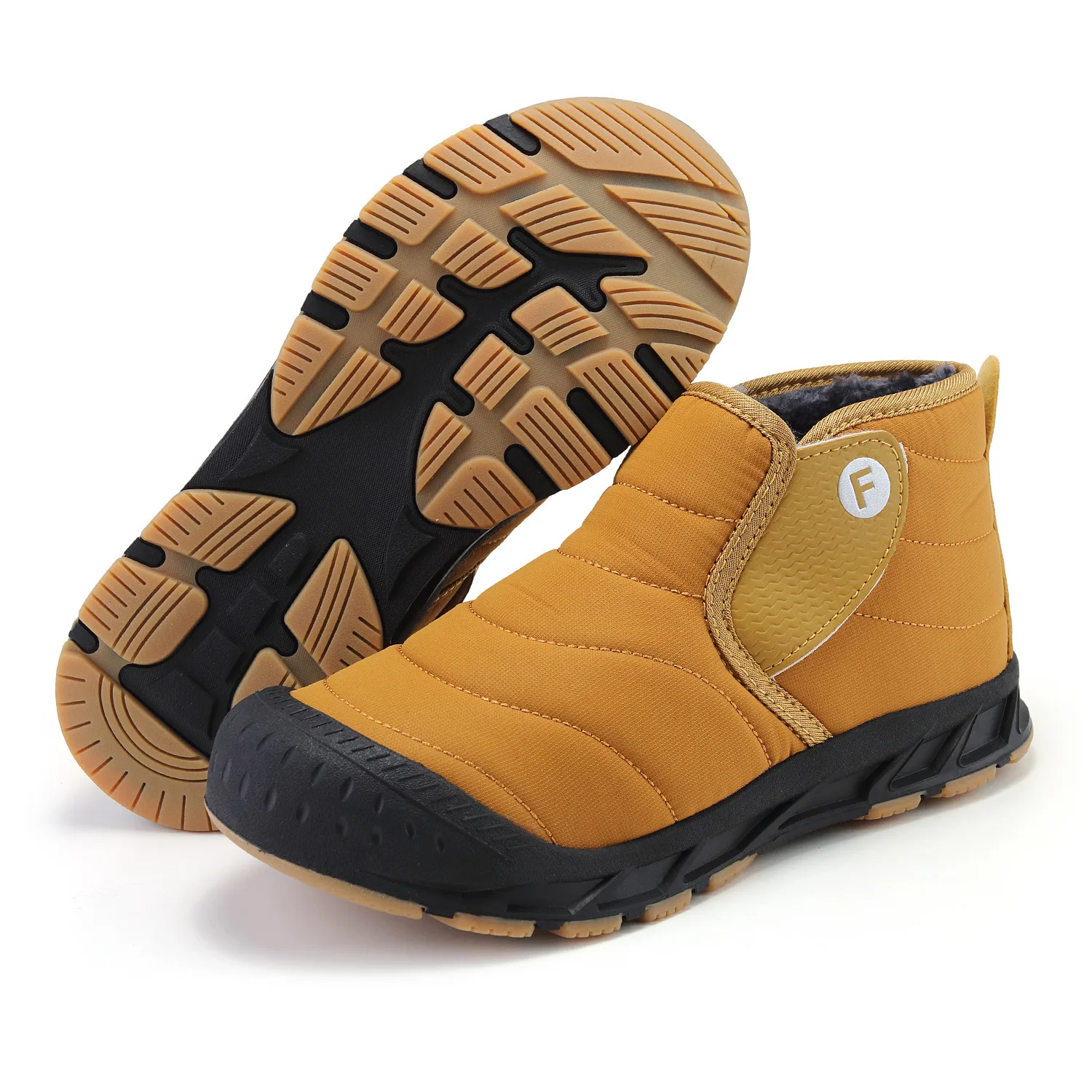 Waterproof Snow Boots for Men, Unisex Ankle Boots, Warm Fur, Long Plush, Outdoor Sneakers, Male Casual Shoes, Big Size, 29-47, W