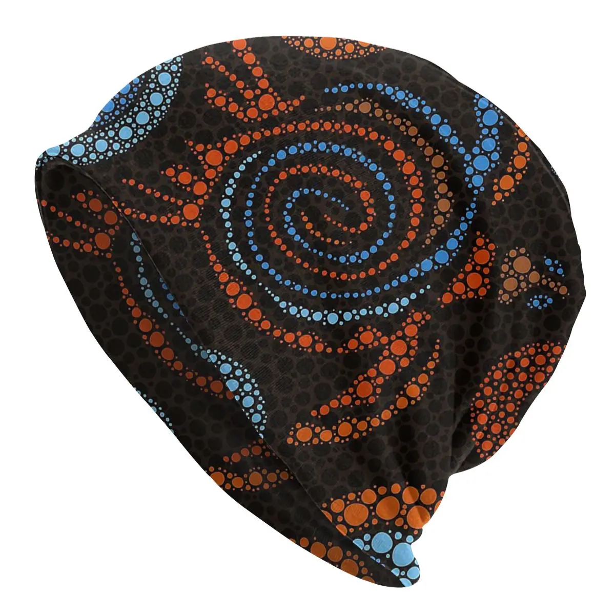 

Turtle Color Australian Aboriginal Art Washed Warm Bonnet Windproof Casual Beanies Protection Men Women Hats