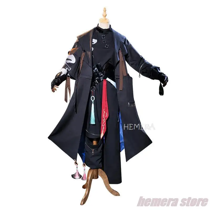 Xiao Doujin Cosplay Kostüm Spiel Genshin Impact Cosplay Xiao Männer Cosplay Xiao Schwarz Rolle Paly Party Doujin Kostüm