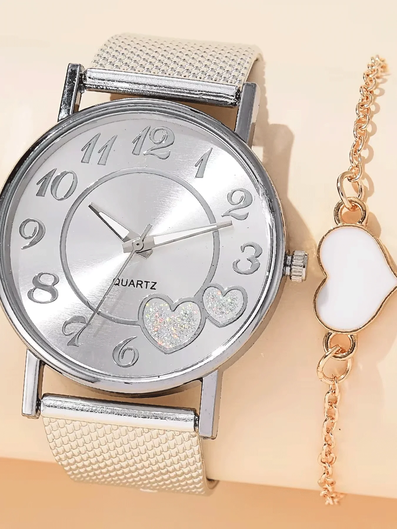 

Модный круглый универсальный дизайн из 2 предметов, легкие роскошные женские часы, женский элитный комплект, деловой темпераментный комплект