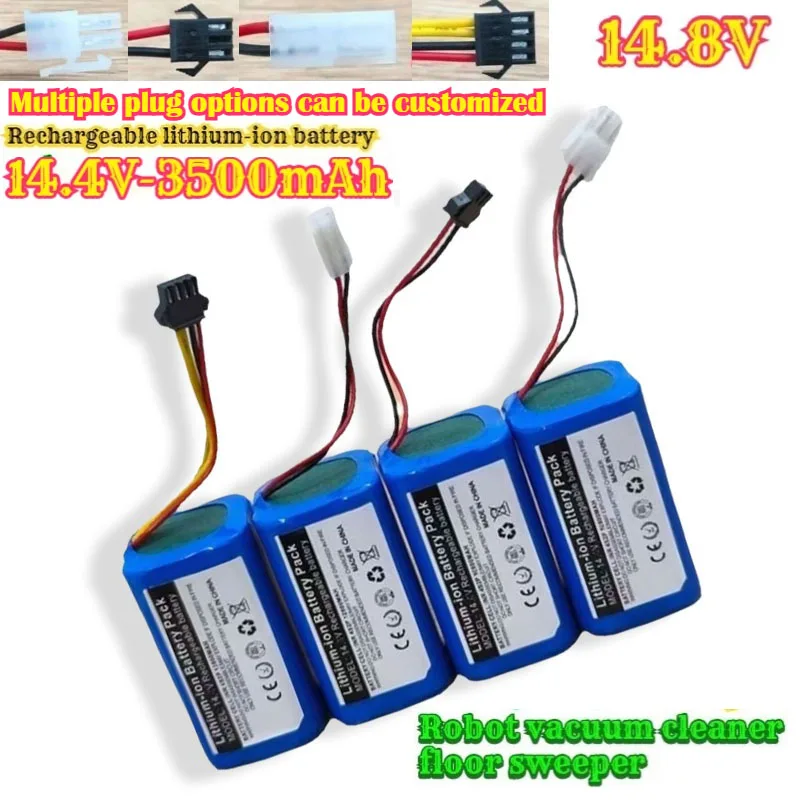 

14.4V 14.8V 3.5Ah Robot Vacuum Cleaner 18650 Li-ion Battery for LIECTROUX C30B XR500 E30for PROSCENIC 800T 830P 820P 820T 820S