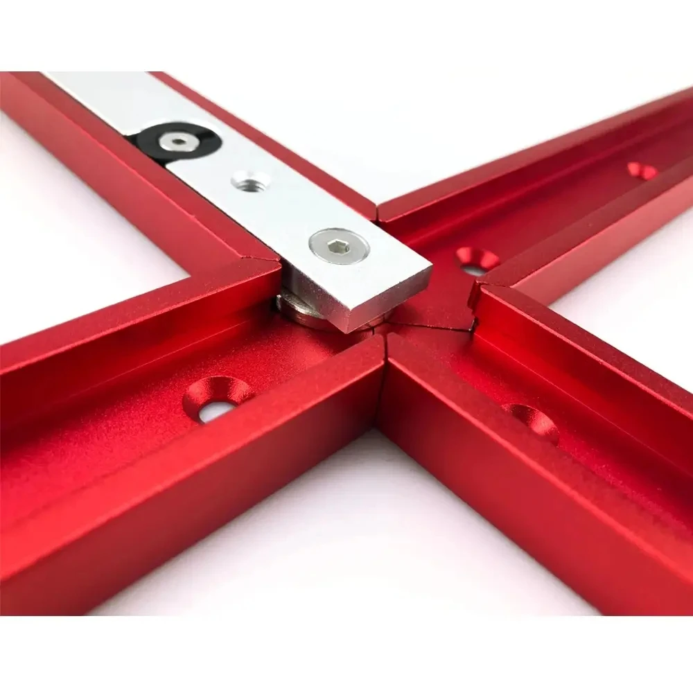 Kit de Alumínio T-track Intersection t Slot Chute Miter Table Cross T-track Jig Carpintaria Ferramentas para Trabalhar Madeira 30 tipo Peças