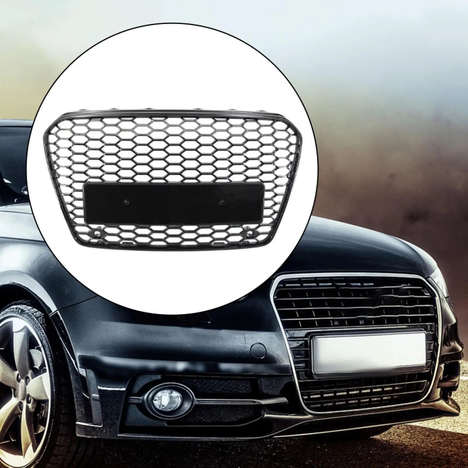 

Front Bumper Grille Easy to Install for Audi A5 Quattro S5 B8.5 2013-17