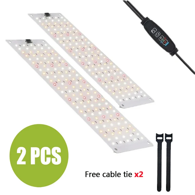 12V LED Grow Panel Light Full Spectrum Phytolamp for Indoor Plants 4 Size Options Timer 6/12/16H 10 Levels Dimmable Growing Lamp