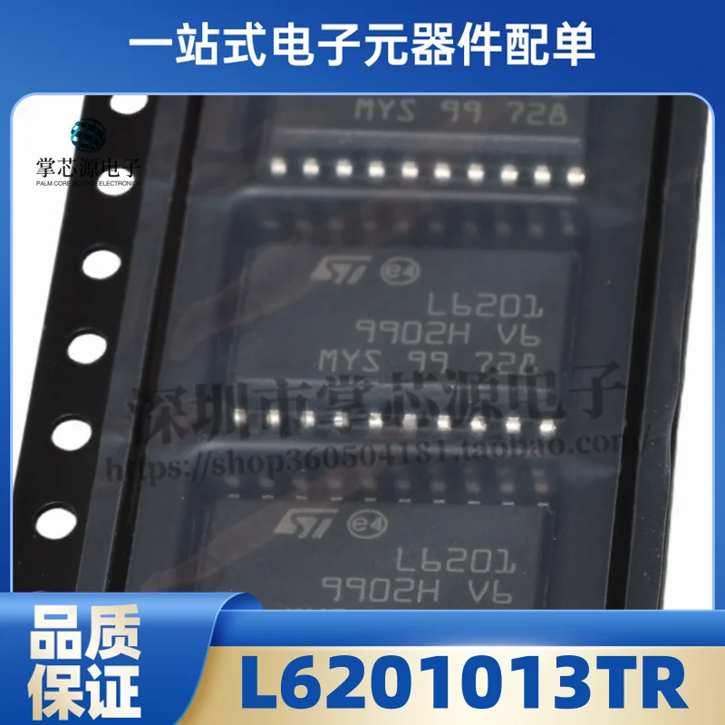 New Original L6201013TR Silkscreen L6201 SOP-20 Full Half Bridge Driver Chip In Stock