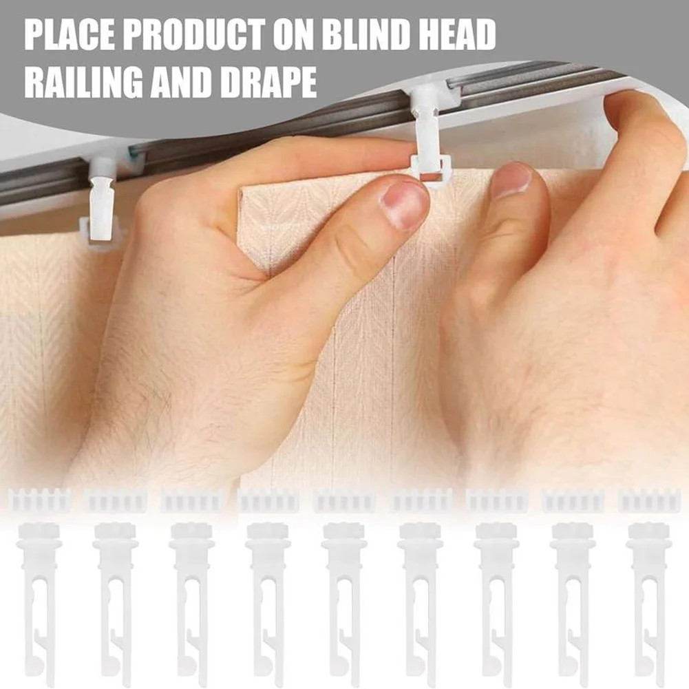 

20 шт. пластиковые прозрачные жалюзи, крючки для шкивов, шестерни для вертикальных жалюзи, крючок для шкива, аксессуары