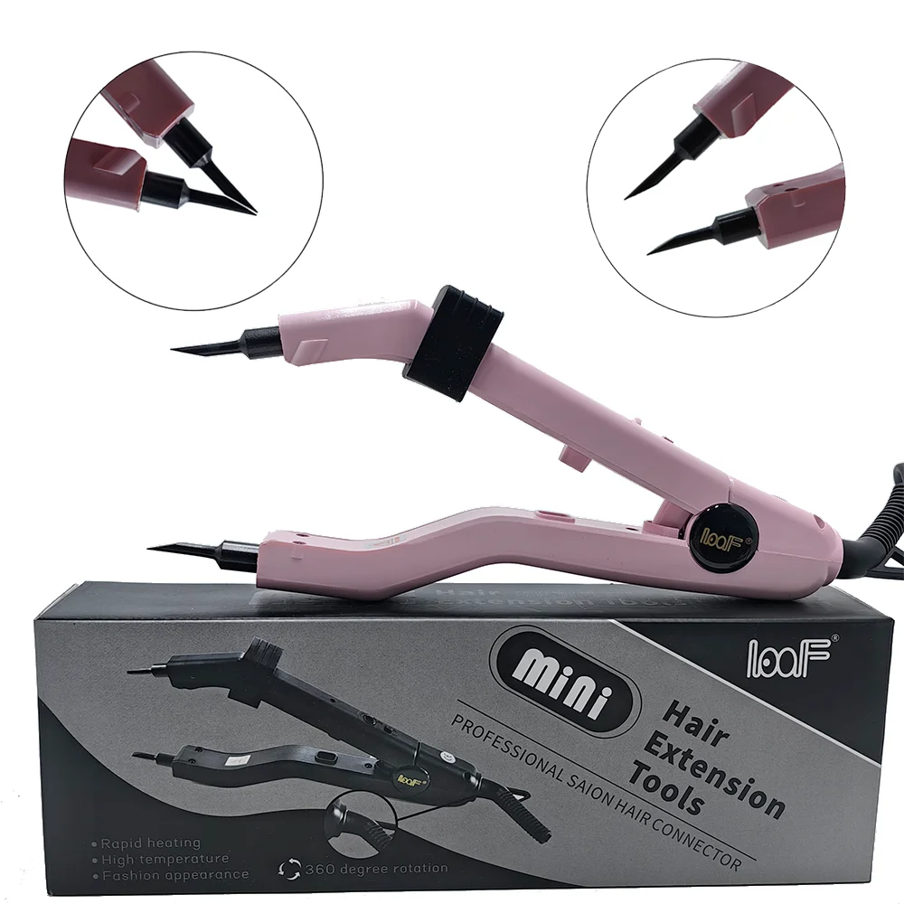 

HighTemperature Hair Connectors Keratin Bonding Heat Iron Hair Extension Mini Heating Tip Adjustable Tools