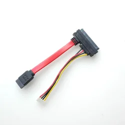 7 + 15 22pin SATA Harde Schijf EH2.54 4pin Power Datakabel 2in1 Voor HTPC HIN MINI ITX Moederbord snoer 10 cm