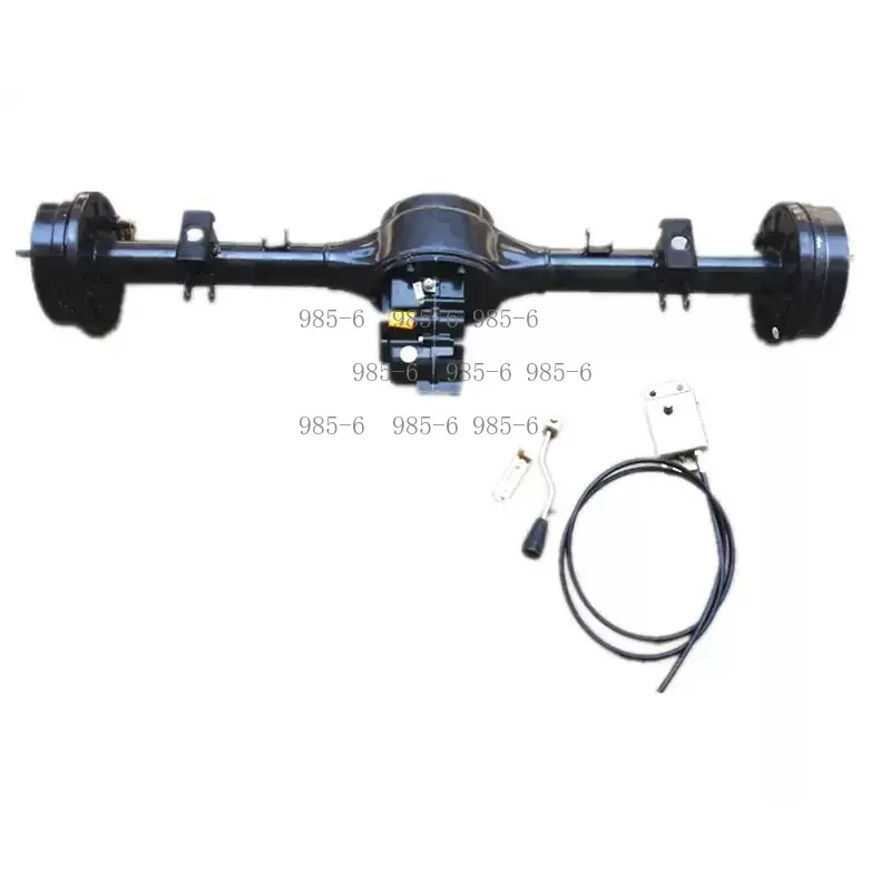 Mechanical drum brake differential, split and integrated modification parts for electric tricycle rear axle assembly