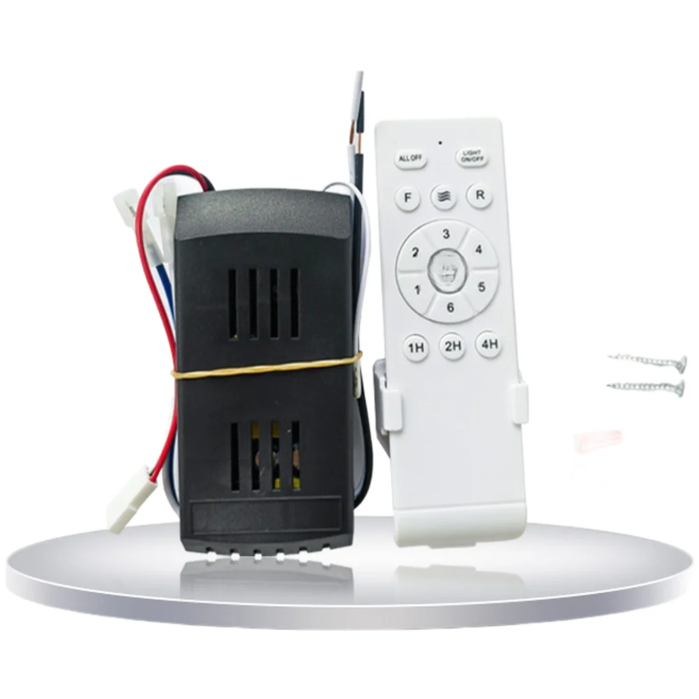 6-Speed Dimmable LED Ceiling Fan Remote Control Kit For 24V DC Low Voltage 40W Light And Motor Wireless Controller