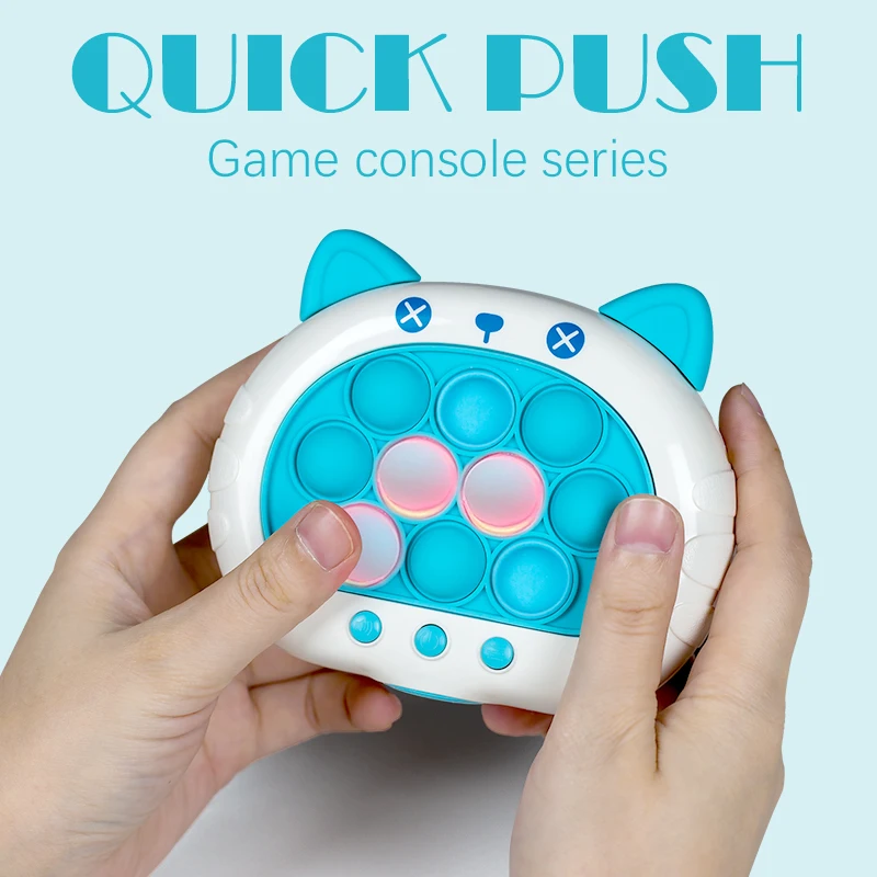 Quick Push Game Machine Silicone Press Toy Boys and Girls Children's Party Toy Electronic Sound Toy Fingertip Ground Mouse Toy