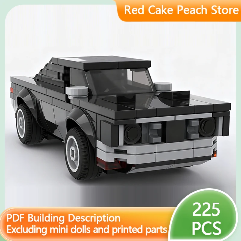 

Модель скоростного гоночного автомобиля MOC, строительные кирпичи, американский автомобиль с быстрой обложкой, модульная технология, детские праздничные подарки, сборные игрушки, костюм