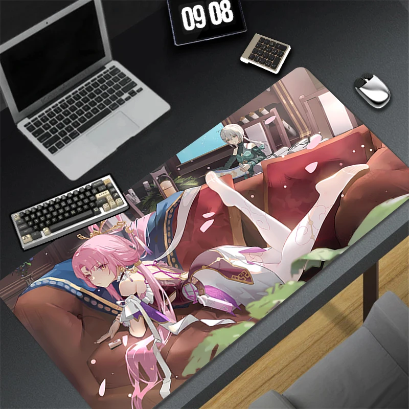 Computer Gaming Accessories Mousepad Office PC Mouse Pad H-honkai Star Rail Fu Xuan Keyboard Pad Desk Decoracion Anime Desk Mat
