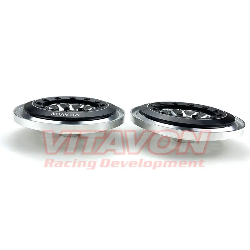 VITAVON CNC Alu 2.6 Crush Lock Wheel with 17mm Hex 6mm Bore for UDR LMT Silver+Black