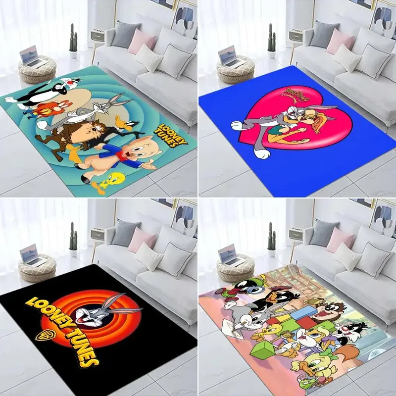 L-Looney-Tunes T-Tweety-bird Floor Mat Room Mats Washable Non-Slip Living Room Sofa Chairs Area Mat Kitchen Doormat Area Rug@0 #