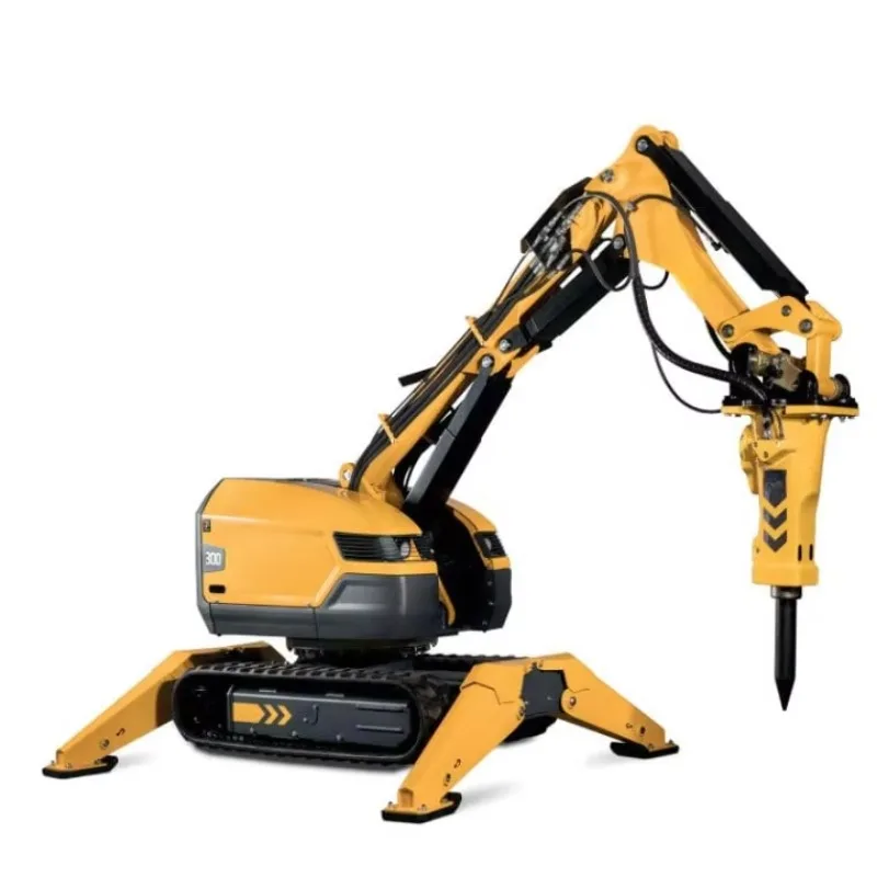 Fire Rescue Demolition Robot Remote Operated Hazard Removal Machine for Disaster Response and Demolition