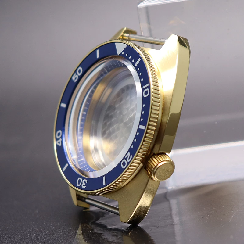 Fenya 41mm Gold PVD Gehäuse Mechanische Uhr Teile Saphir Für Modifizierte Abalone Seiko NH35 NH36 NH34/38 Bewegung 28,5mm Zifferblatt 10ATM