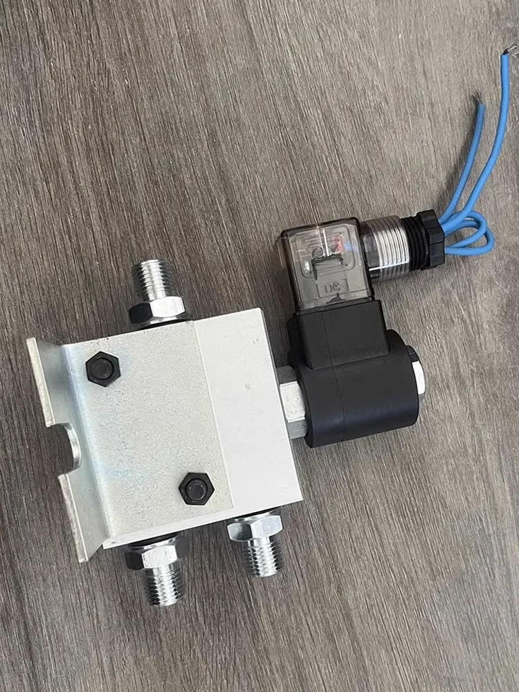 Excavator modification rotary handle electric control excavator pilot solenoid valve 12 24V three hole three way