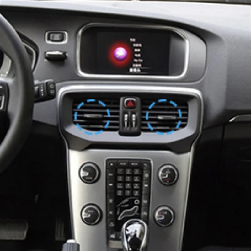 

Приборная панель автомобиля, средний вентиляционный отверстие кондиционера, ремонтный комплект для Volvo V40 2013-2019, пряжка регулировки вентиляционного отверстия