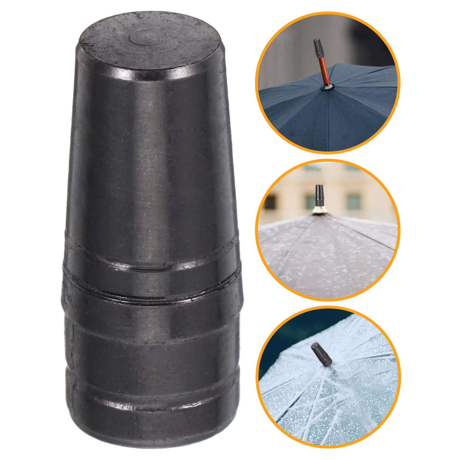 2pcs Umbrella Cap Replacement Metal Long Pole Tops Waterproof Lightweight Wearresistant Furniture Parts