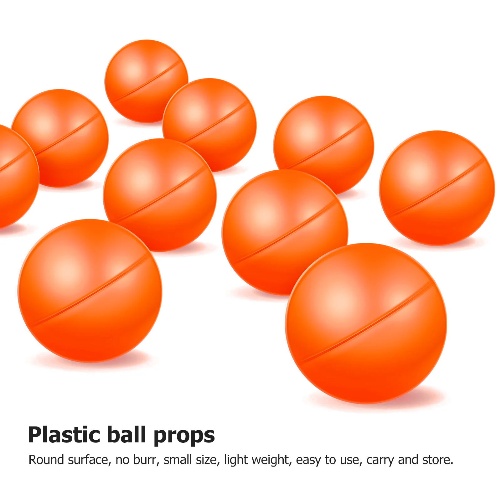 25 Pcs Ball Raffle Drawing Balls for Lottery Sphere Table Tennis Small Plastic Props Seamless Container Party Game