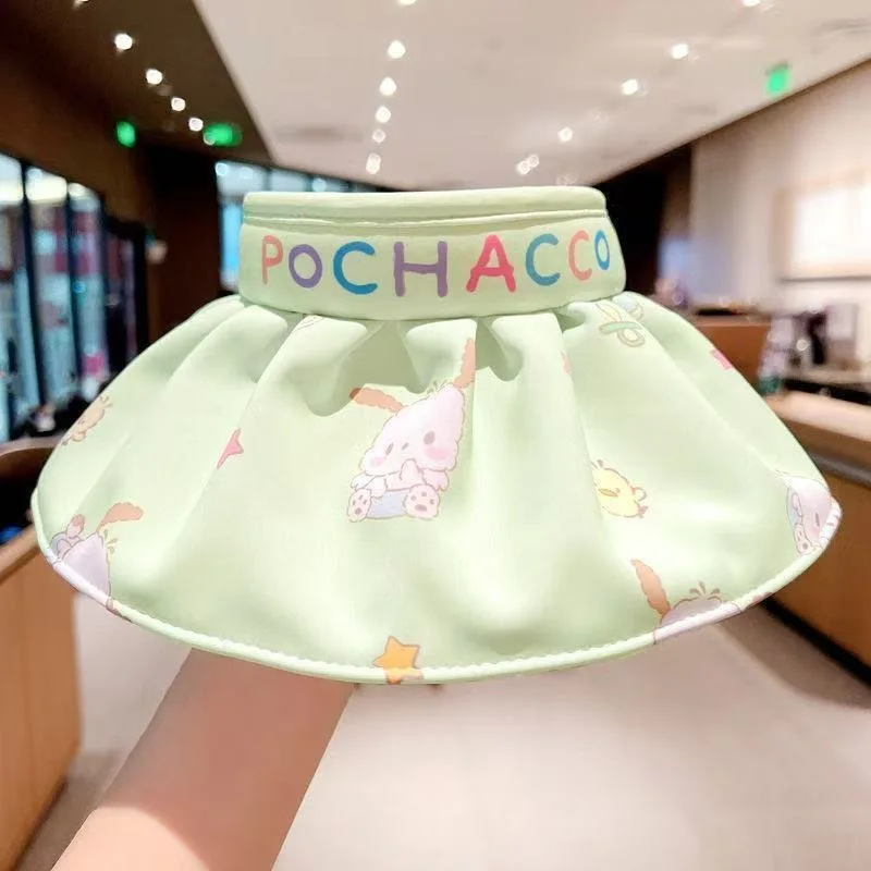 

Sweet Kuromi Anime Kawaii Sanrio Summer Children Sun Hats Cute Cinnamoroll UV Protection Sun Cap Lovely Gifts for Kids