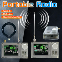 TEF6686 Radio High Sensitivity FM AM Short Wave 2.8inch IPS Touch LCD Screen 5000mAh FM LW MW SW Full Band DSP Radio