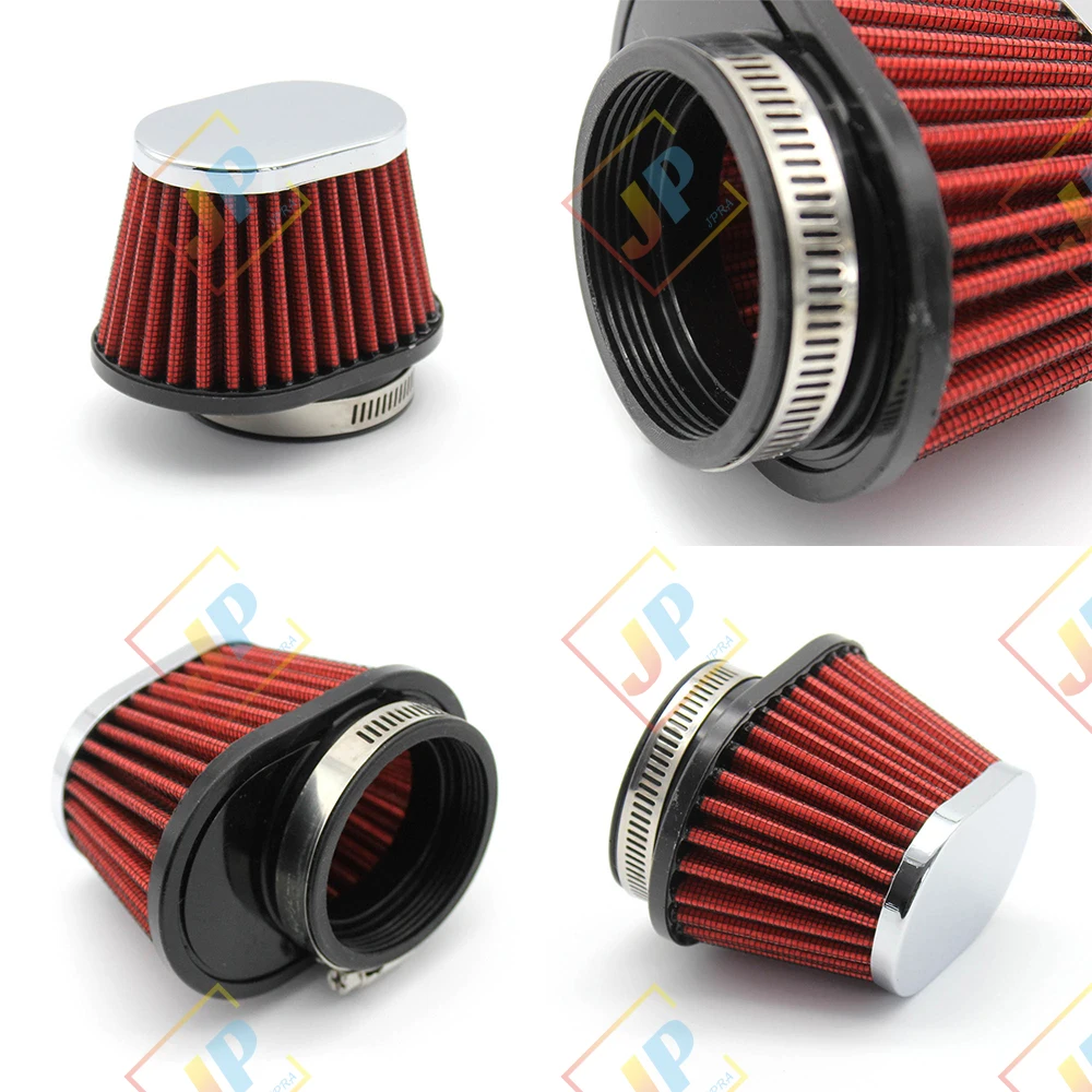 51MM 55MM 60MM Air Intake Filter High Flow Racing Performance Air Filter Kit Short Universal