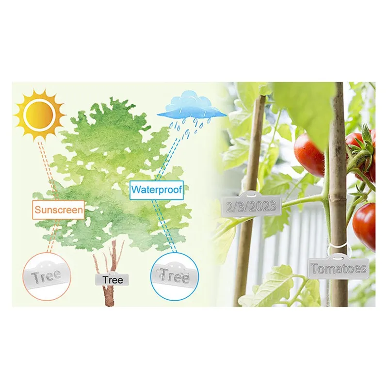 ABKO-Gardening Plant Labels Aluminum Labels Outdoor Plant Markers Metal Signs Garden Markers