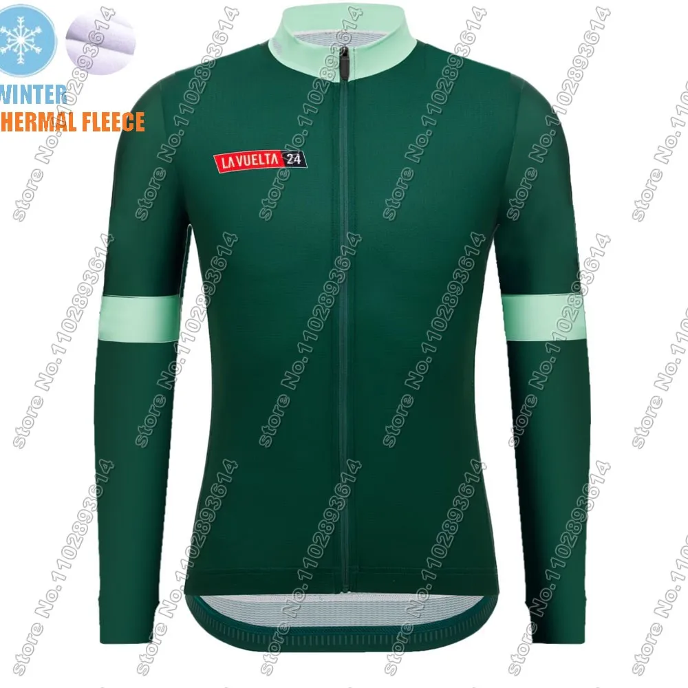 Spain Tour 2024 Cycling Jersey Long Sleeve Red Green Blue White Clothing Road Bike Shirts Bicycle Tops MTB Uniform Maillot