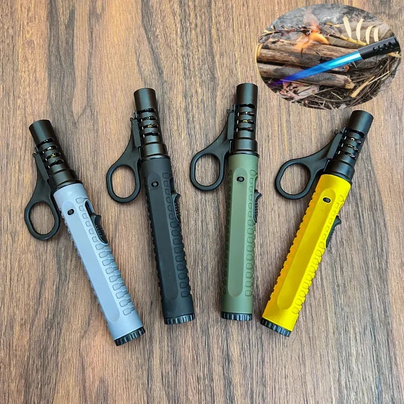 New Flame Thrower Inflatable 1300 ° Outdoor Camping Ignition Portable Lighting Gun Stove Accessories Camping Barbecue ToolS